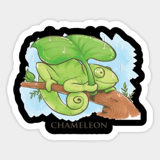 Funny Chameleon Sticker